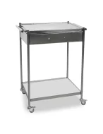 Masa instrumentar inox cu manere orizontale si sertar